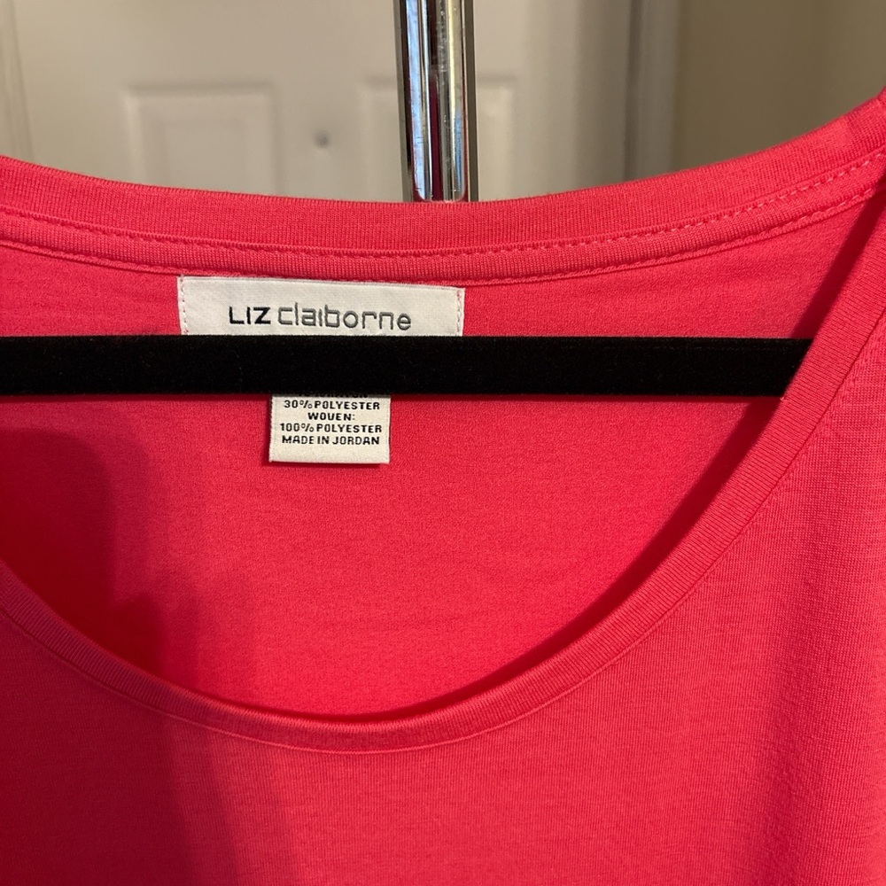 Liz Claiborne Bright Pink Top